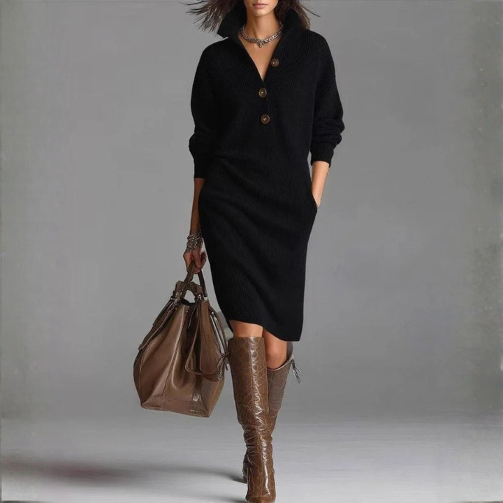 Zoe | Robe en Tricot Chaud