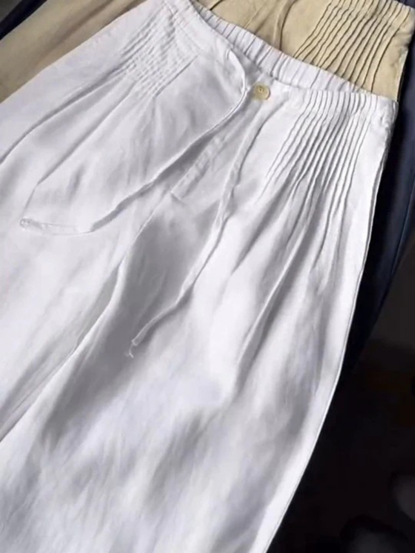 Camille | Pantalon Élegant à Jambe Large