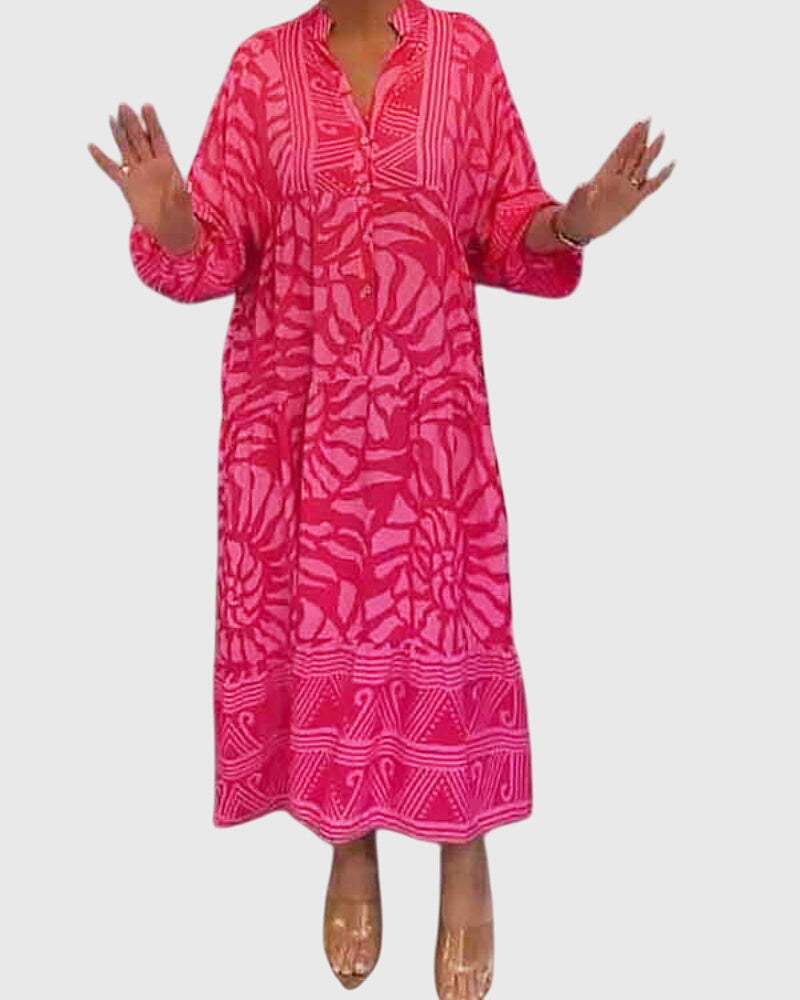Marissa | Robe Maxi avec Imprimé Élégant