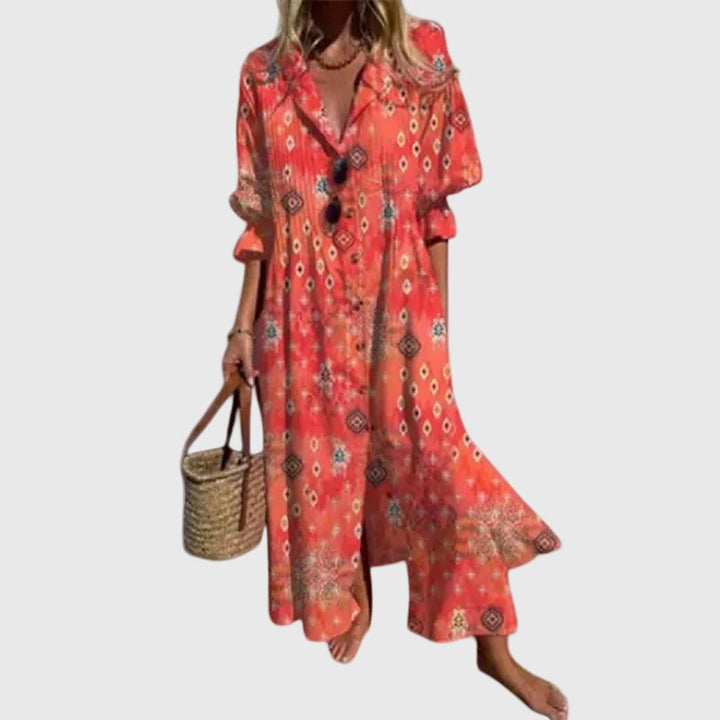 Zariah | Elegancka Boho Maxi Sukienka