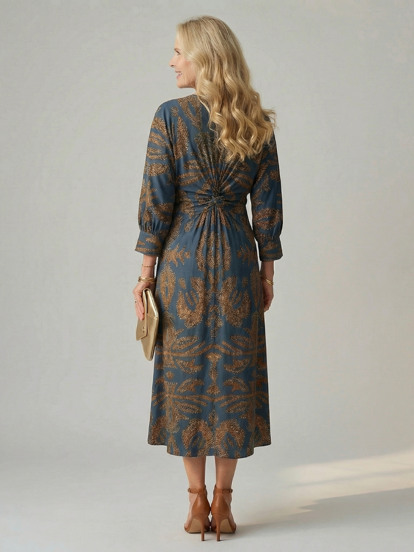 Lune | Robe Midi Wrap Naturelle