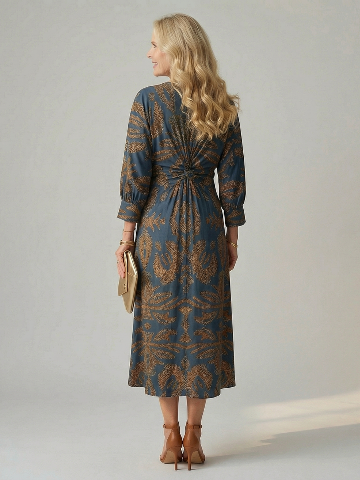 Lune | Robe Midi Wrap Naturelle