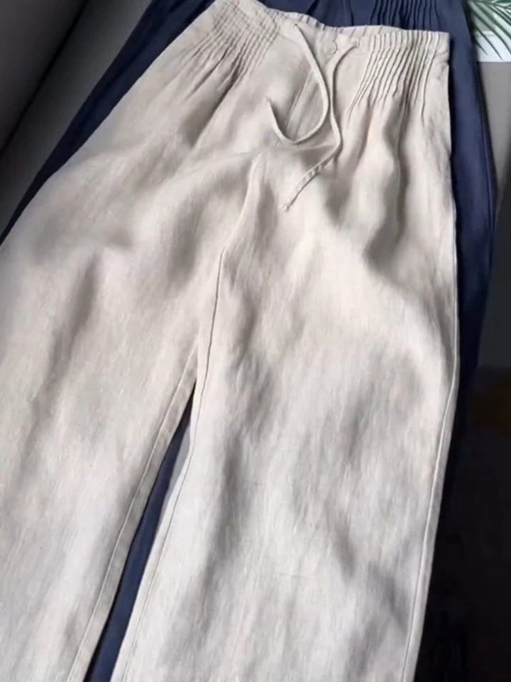 Camille | Pantalon Élegant à Jambe Large