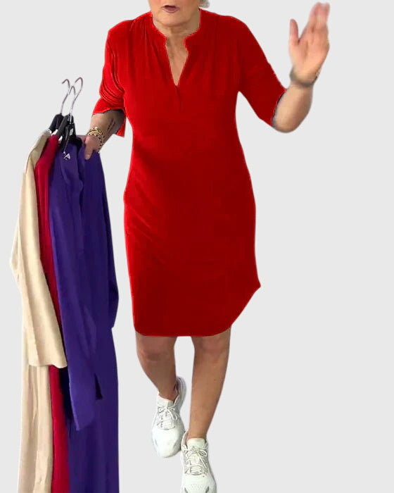 Clarissa | Robe V-Cou Unie