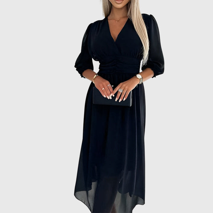 Norma | Robe en Chiffon Soie Léger