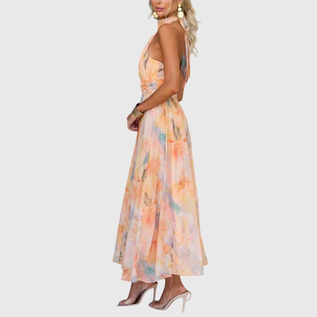 Belinda  | Robe Maxi à Col Halter