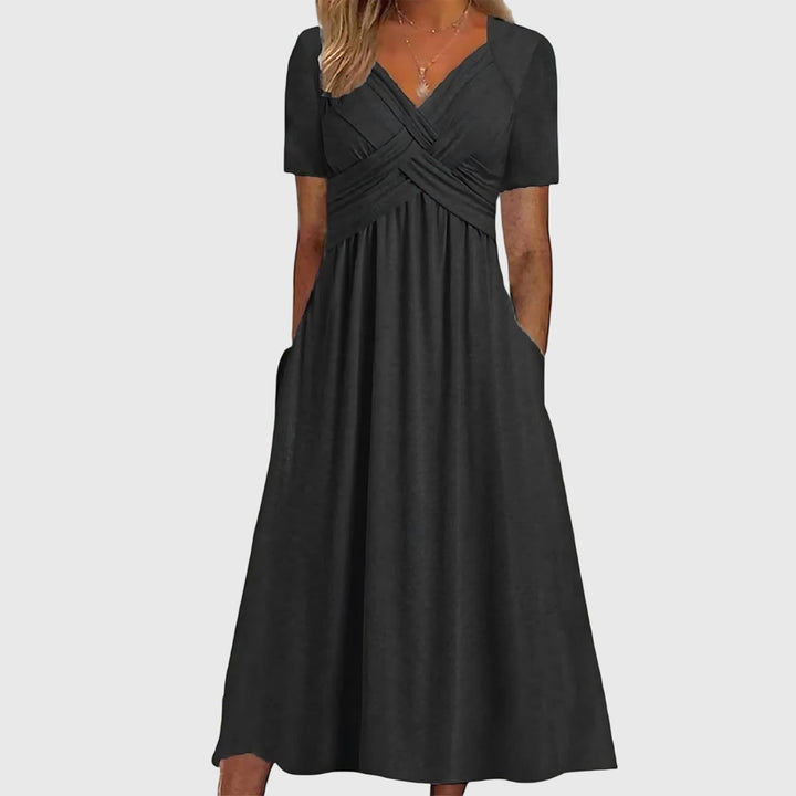 Veronica | Robe Midi avec Contrôle du Ventre