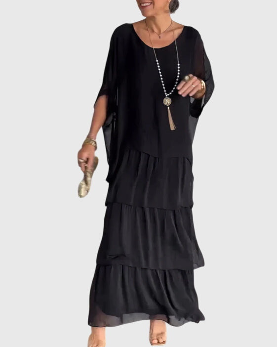 Bernadette | Robe Élégante Longue et Fluide