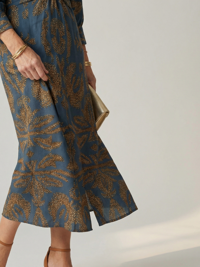 Lune | Robe Midi Wrap Naturelle