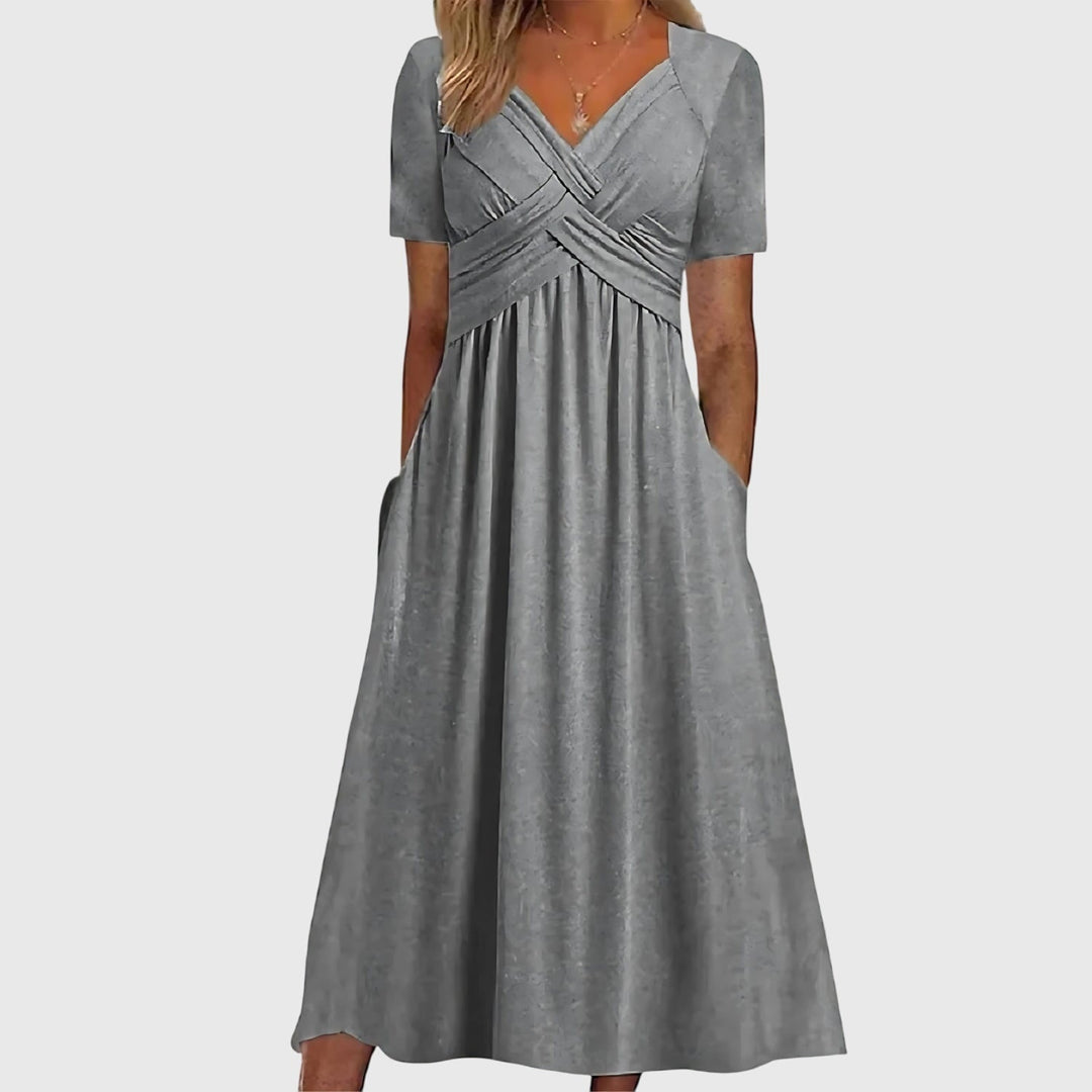 Veronica | Robe Midi avec Contrôle du Ventre