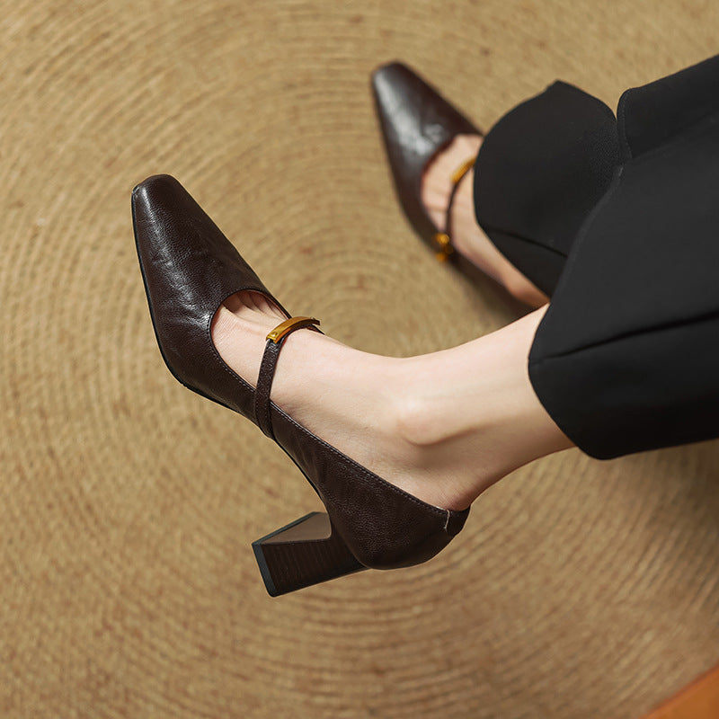 Pompes en cuir Marleon