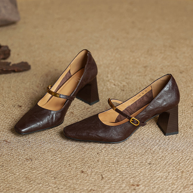 Pompes en cuir Marleon