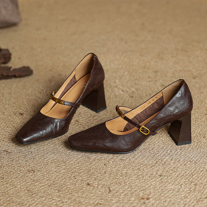 Pompes en cuir Marleon