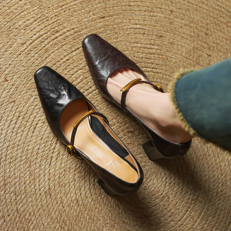 Pompes en cuir Marleon