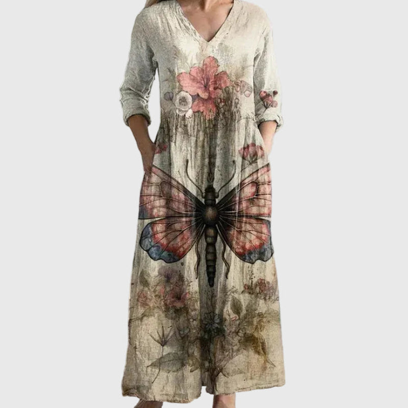 Wierzba | Elegancka, Swobodnie Płynąca Sukienka Maxi