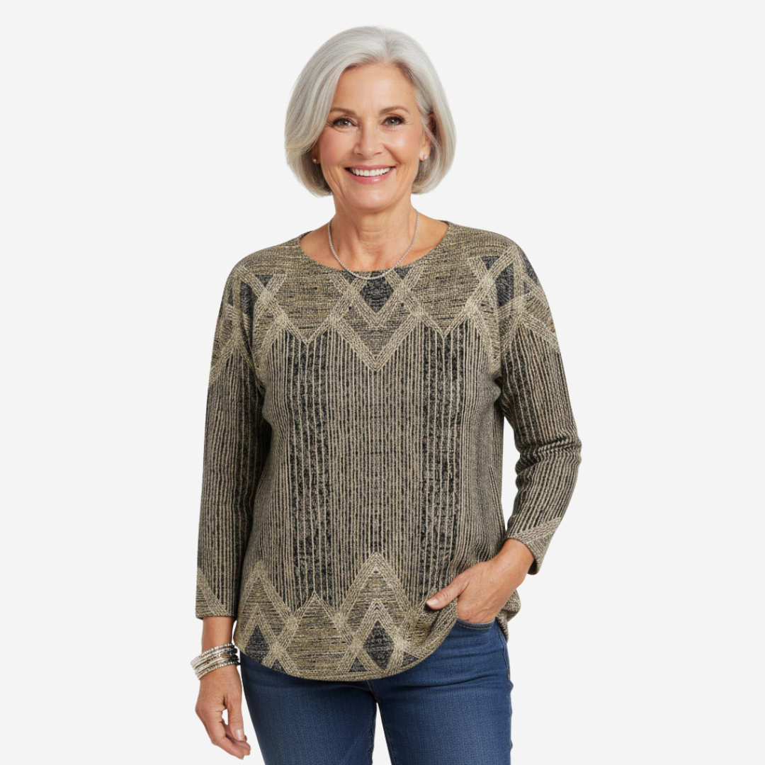 Zofia- Vintage Sweter w Paski