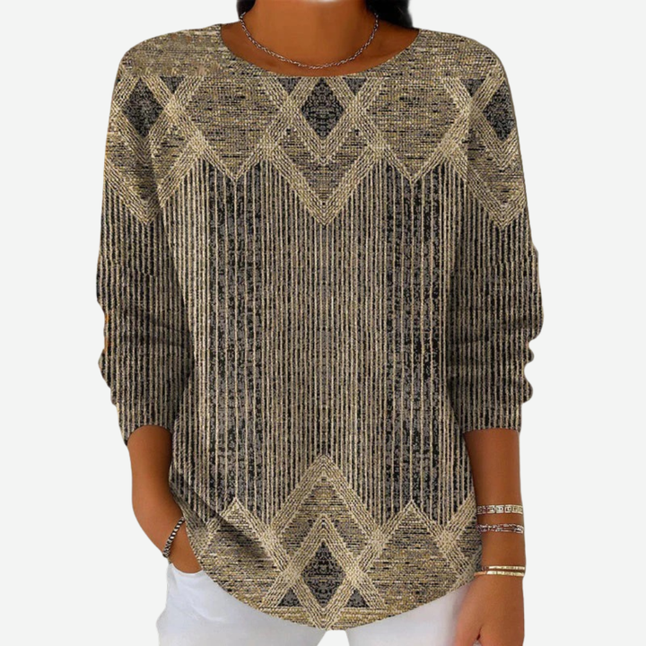 Zofia- Vintage Sweter w Paski