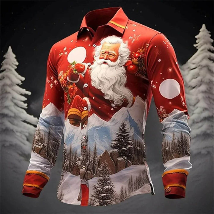 SantaStyle™ – Elegancka Koszula Gwiazdkowa