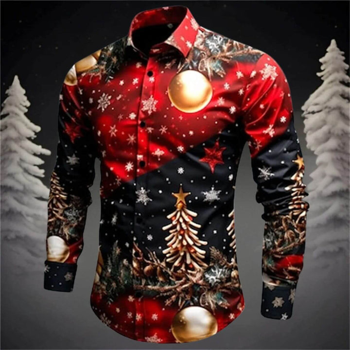 SantaStyle™ – Elegancka Koszula Gwiazdkowa