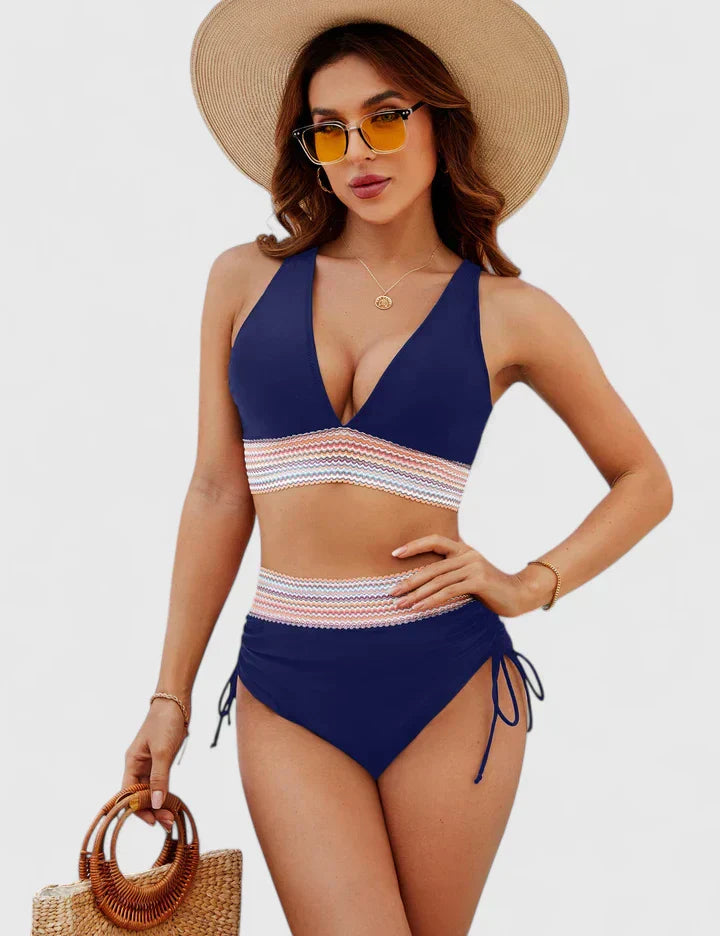 Loretta | Ensemble de Bikini Élevé Élégant