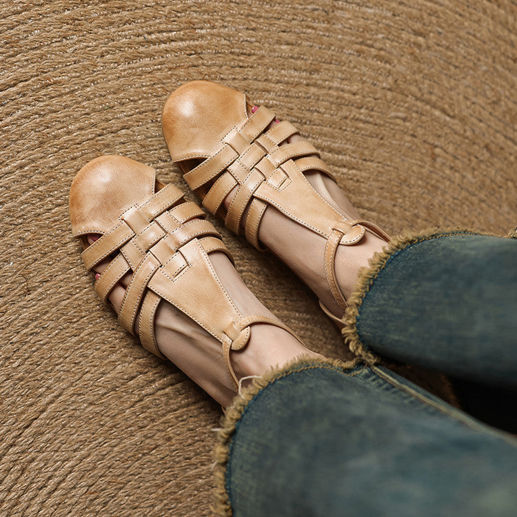 Ballerines en Cuir Véritable Solene Dalia