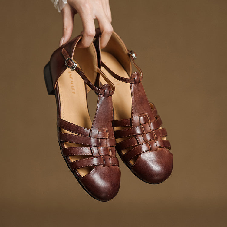 Ballerines en Cuir Véritable Solene Dalia
