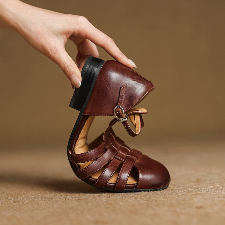 Ballerines en Cuir Véritable Solene Dalia