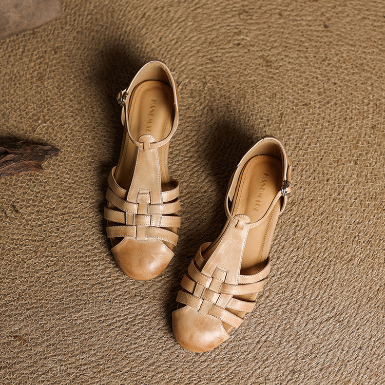 Ballerines en Cuir Véritable Solene Dalia