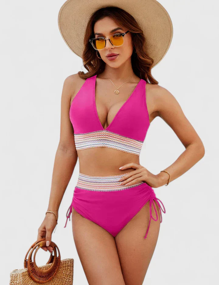 Loretta | Ensemble de Bikini Élevé Élégant