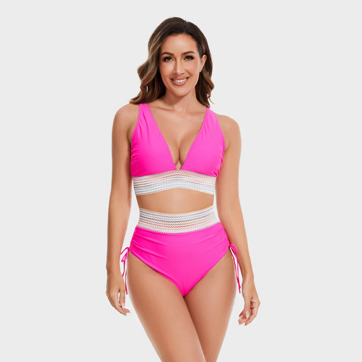 Loretta | Ensemble de Bikini Élevé Élégant