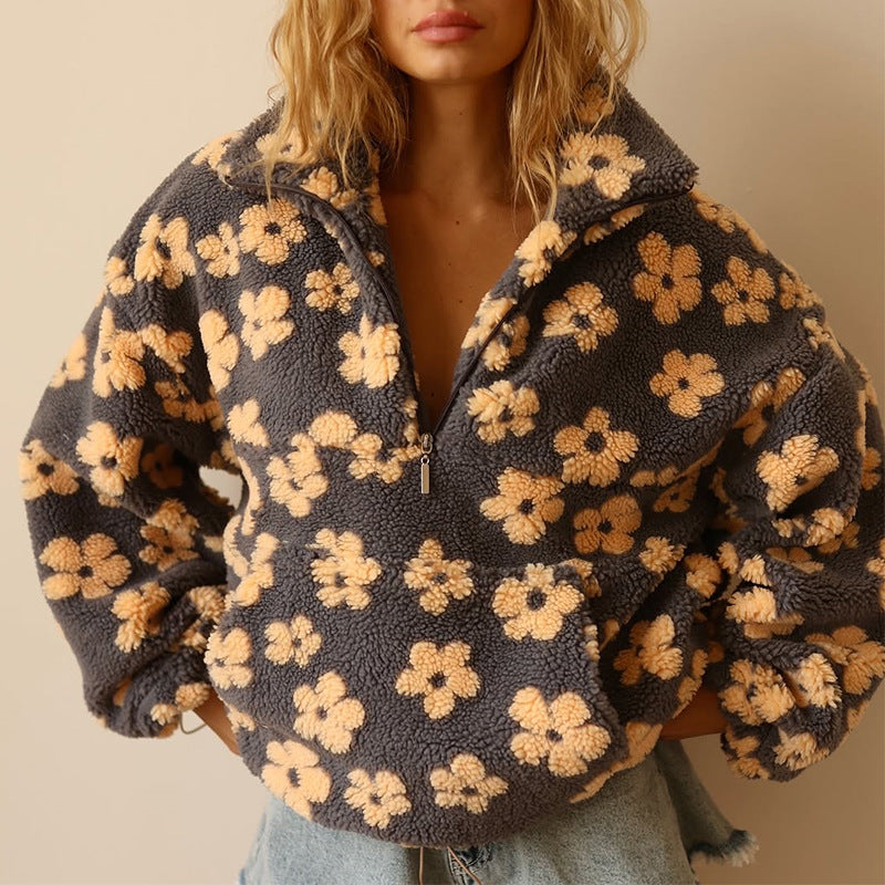 Vanessa | Elegancki sweter w kwiaty
