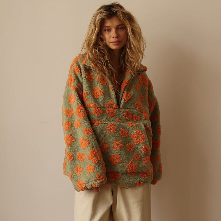 Vanessa | Elegancki sweter w kwiaty