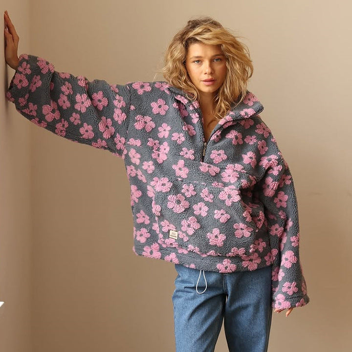 Vanessa | Elegancki sweter w kwiaty