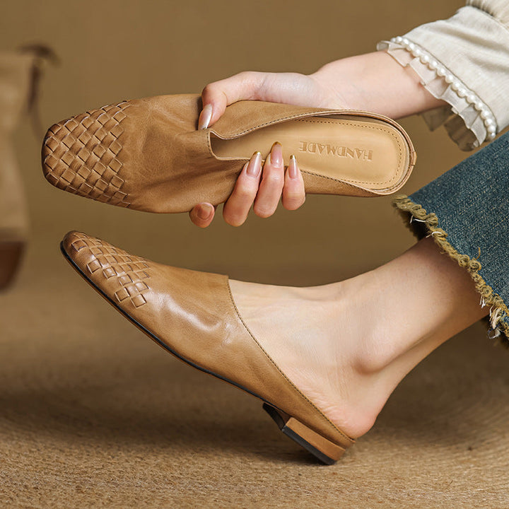 Mules en Cuir Véritable Viola