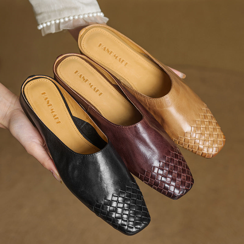 Mules en Cuir Véritable Viola