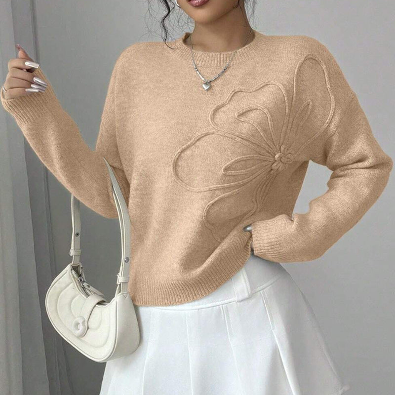 SWETER Z KWIATOWYM WZOREM