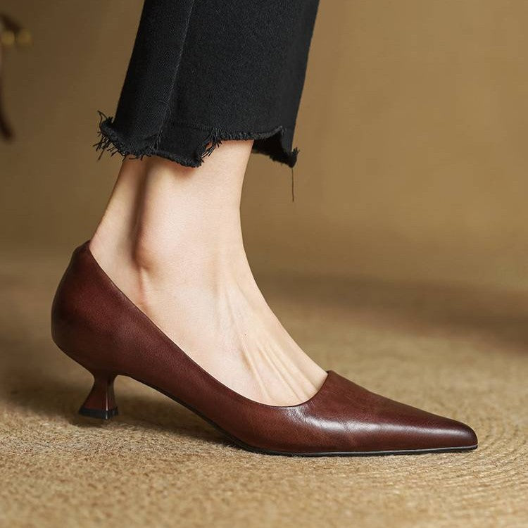 Talons en cuir Serane