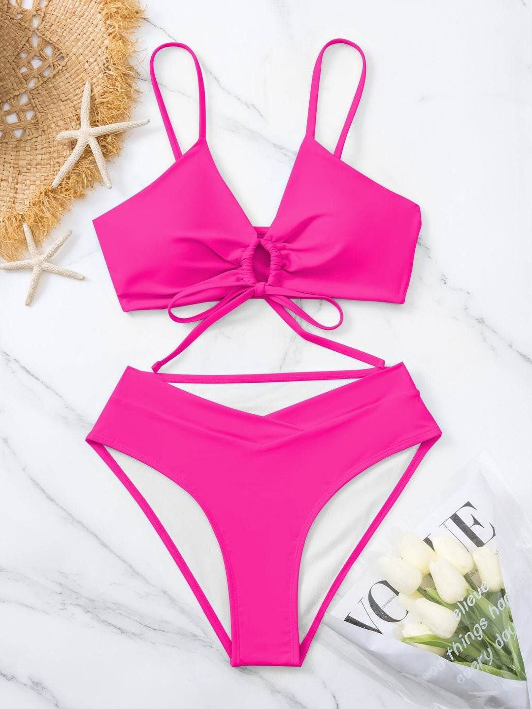 Beatrice | Ensemble de bikini deux pièces à nouer à l'avant