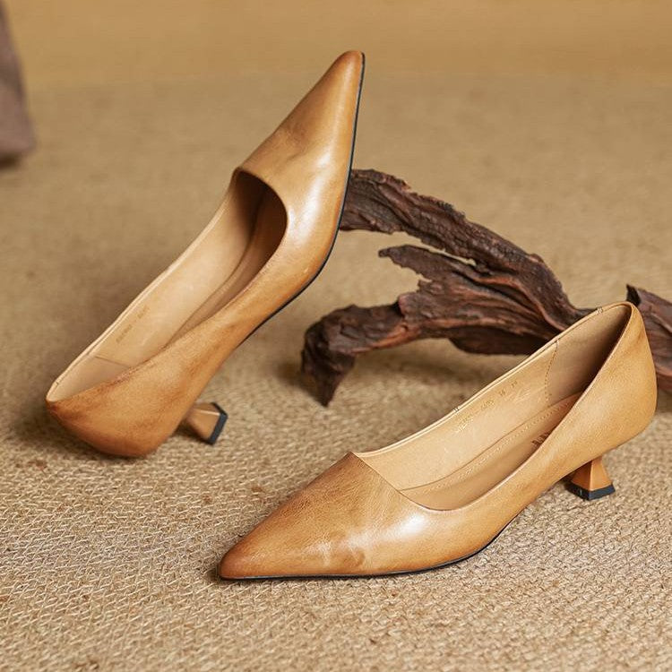 Talons en cuir Serane