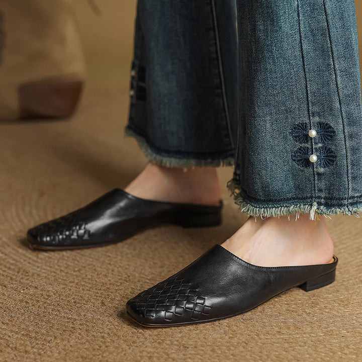 Mules en Cuir Véritable Viola