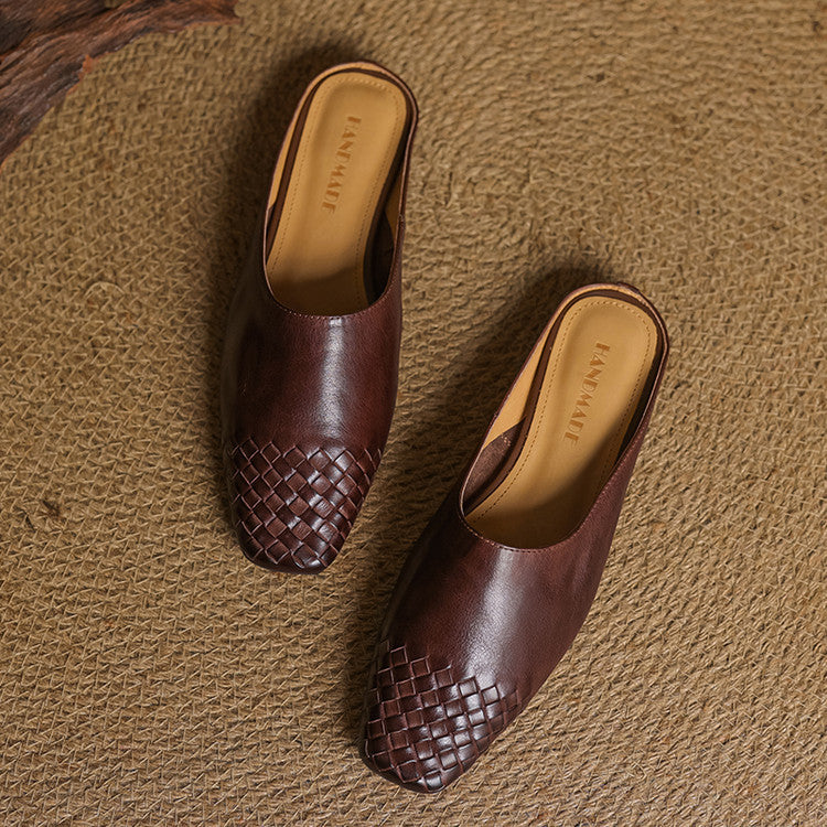 Mules en Cuir Véritable Viola