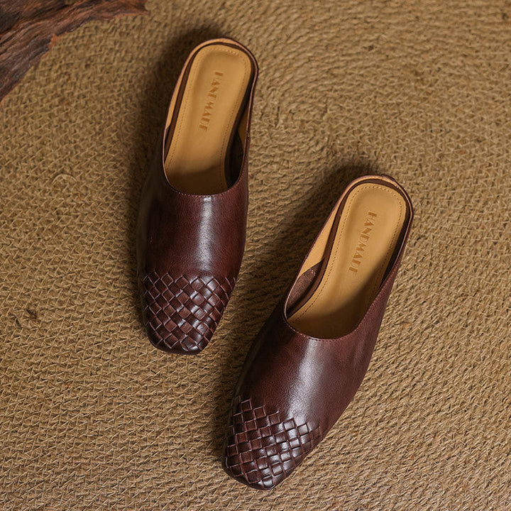 Mules en Cuir Véritable Viola