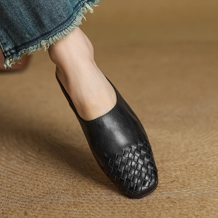 Mules en Cuir Véritable Viola