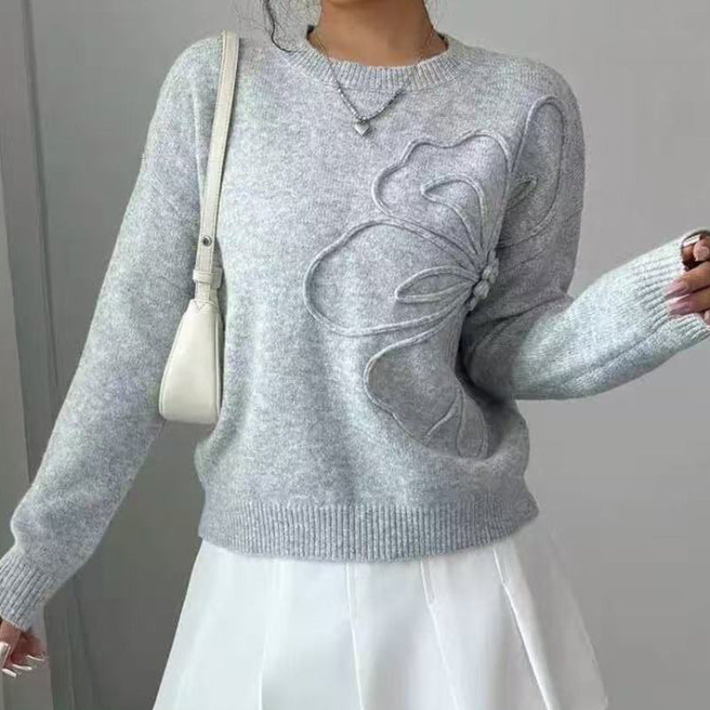 SWETER Z KWIATOWYM WZOREM