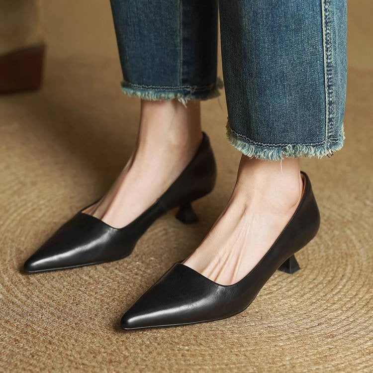 Talons en cuir Serane