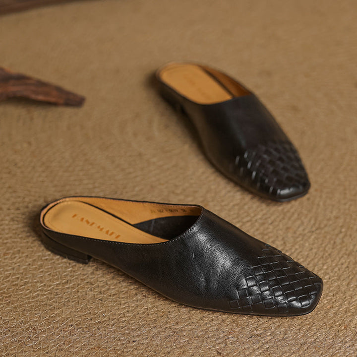 Mules en Cuir Véritable Viola