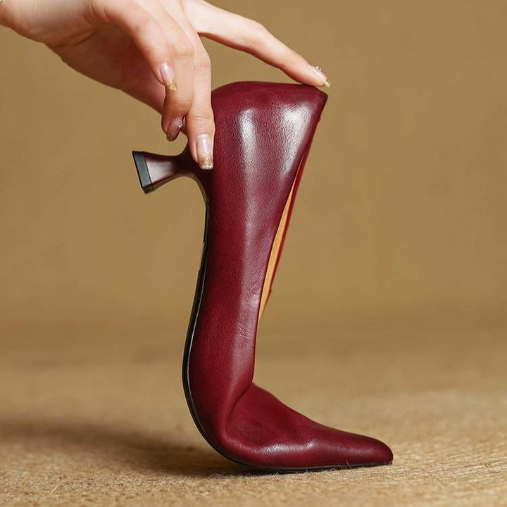 Talons en cuir Serane