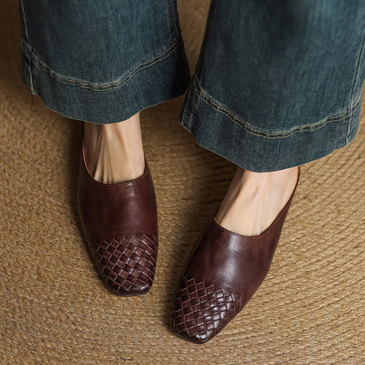Mules en Cuir Véritable Viola