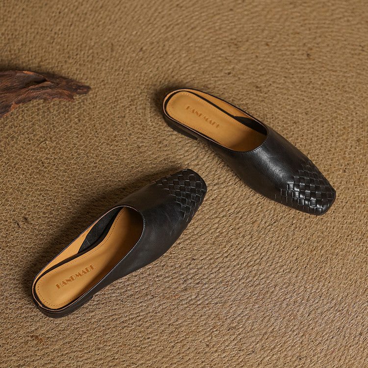 Mules en Cuir Véritable Viola
