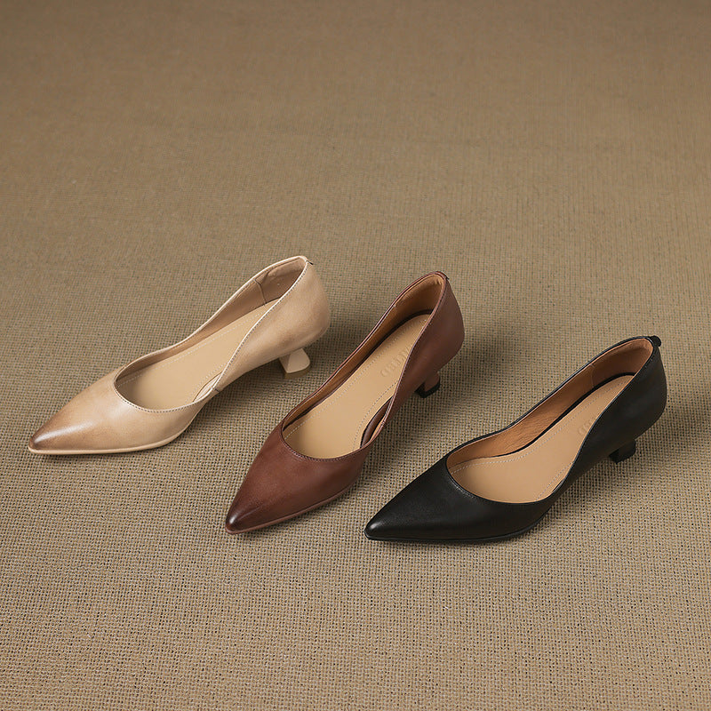 Talons de chat en cuir Calenne